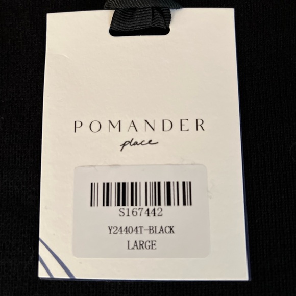 NWT Pomander Place Tuckernuck Black Knit Midi Dress Large - Picture 7 of 10